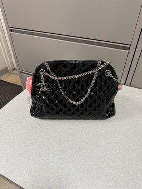 Chanel mademoiselle patent leather bag